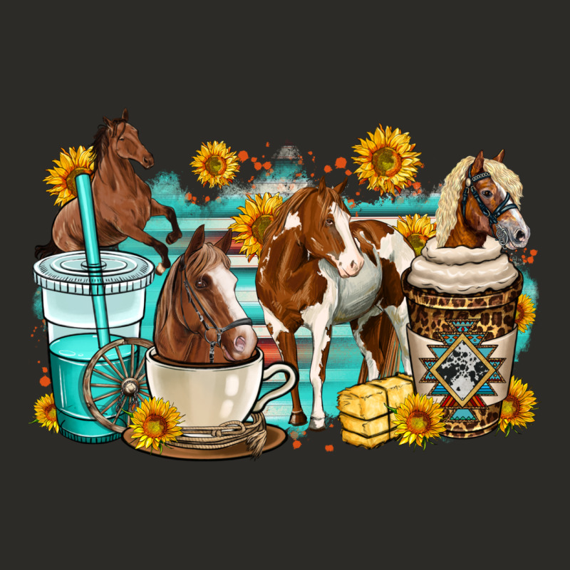 Horses Coffee Cups Heavy Core Tee by OliviaCreatesArt | Teevron