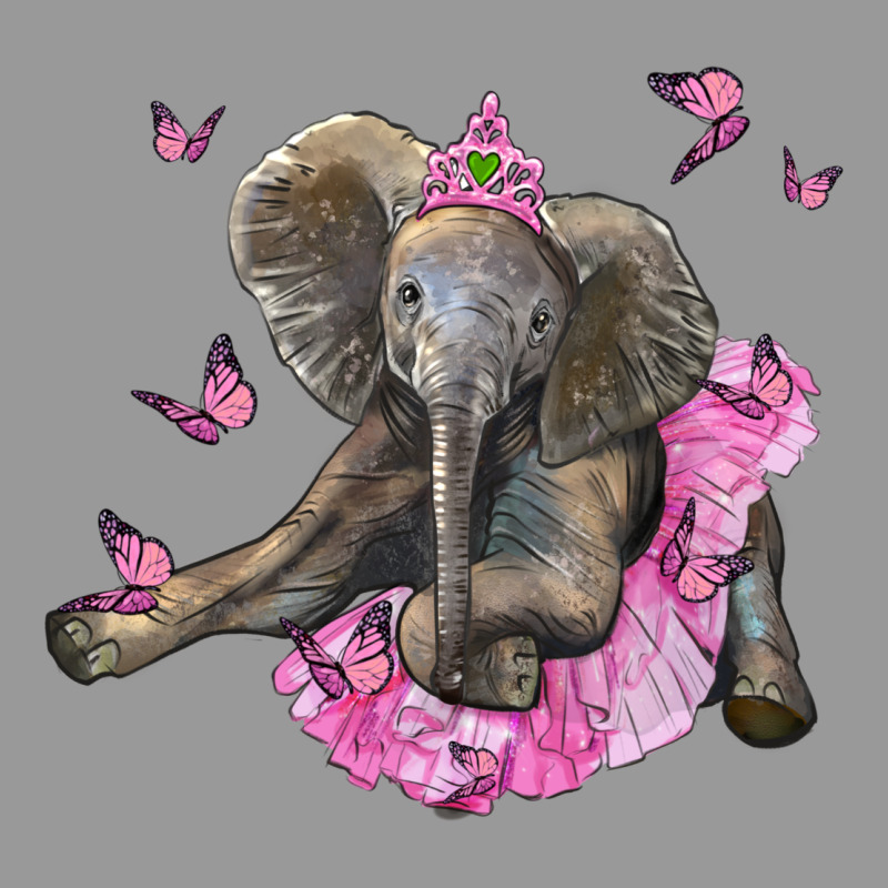 Baby Elephant With Tutu Vintage Hoodie by LillyAllenDesigns | Teevron