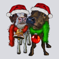 Two Christmas Heifers Zipper Hoodie | Teevron