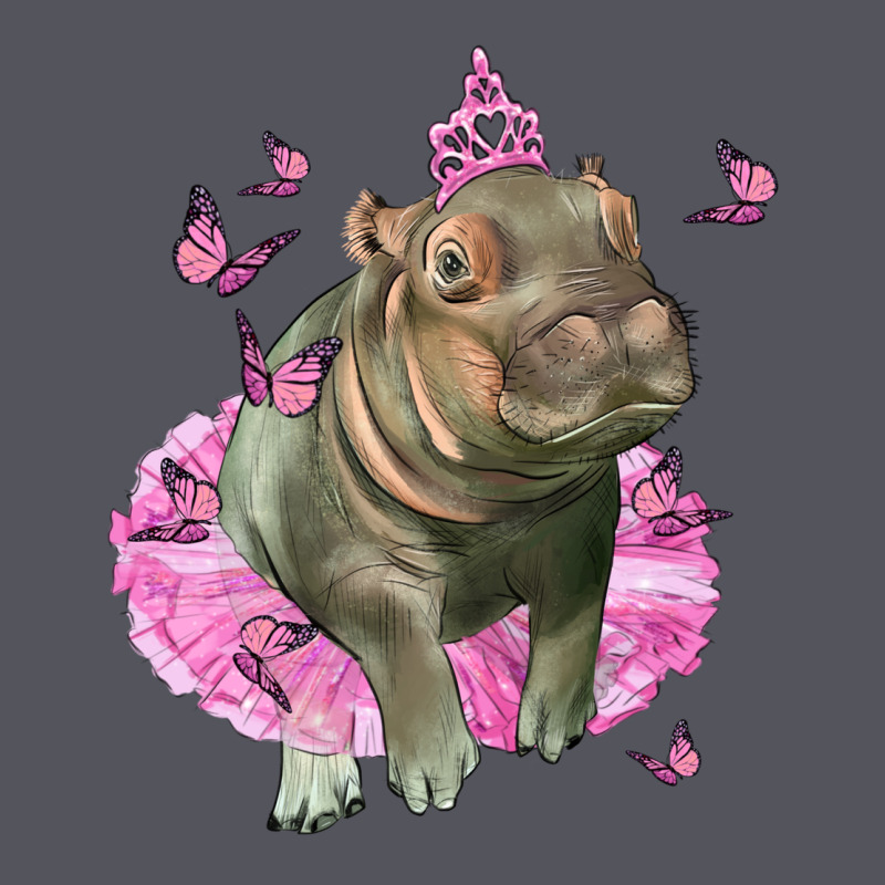 Baby Hippo With Tutu Vintage Hoodie by LillyAllenDesigns | Teevron