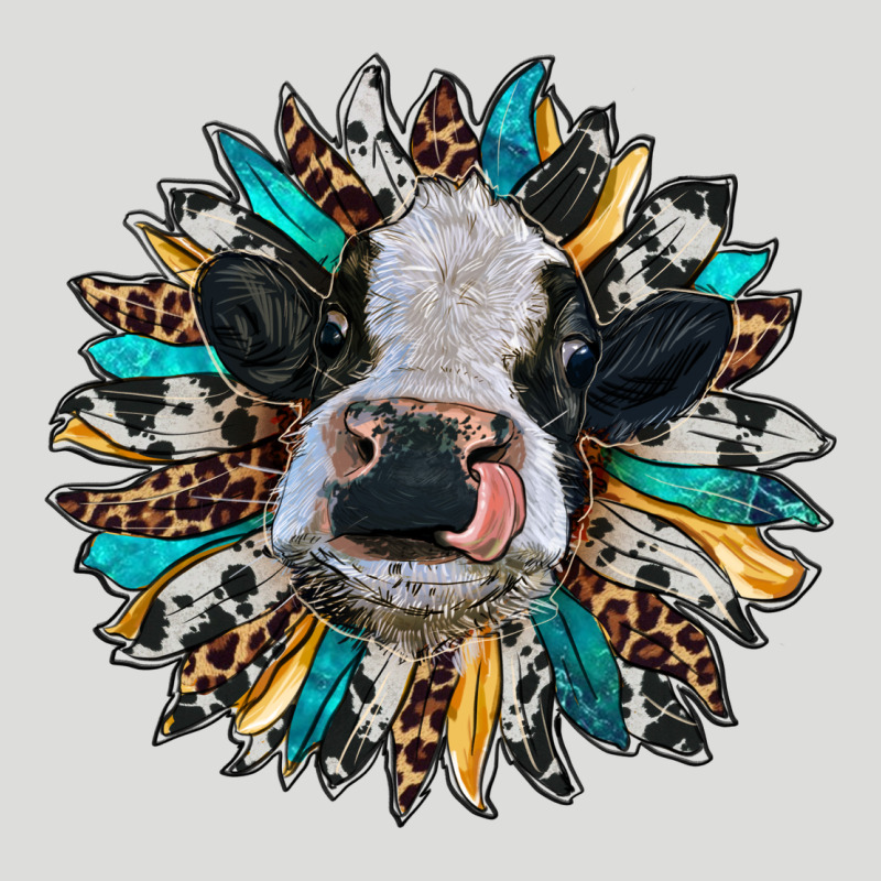 Baby Cow With Sunflower Zipper Hoodie by RanaPortraitStore | Teevron