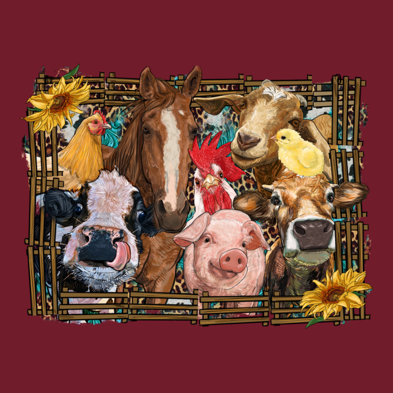 Western Farm Animals Zipper Hoodie by RanaPortraitStore | Teevron