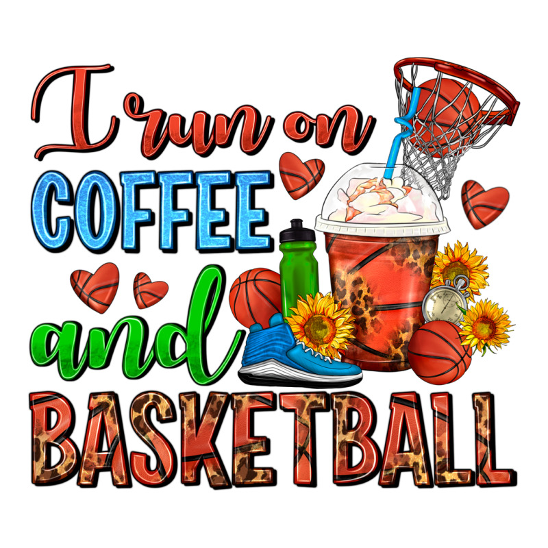 I Run On Coffee And Basketball Frappe Premium Tee by FaDigitalArtStudio | Teevron