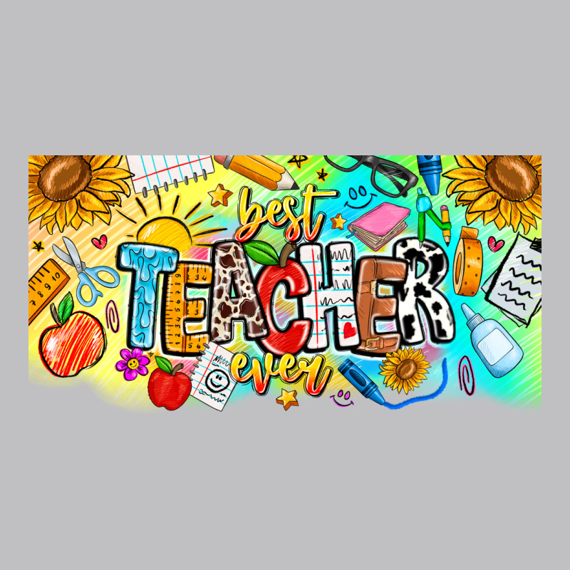 Best Teacher Ever Long Sleeve Tee by CowhideDigitalArt | Teevron