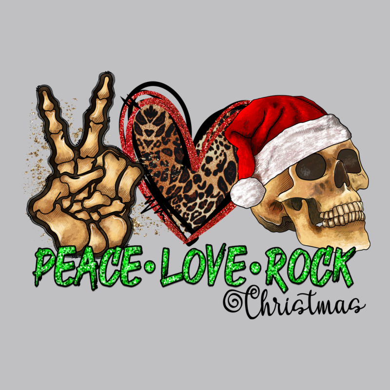 Peace Love Rock Christmas Long Sleeve Tee by CowhideDigitalArt | Teevron