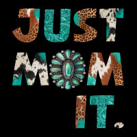 Just Mom It Cowhide Turquoise Urban Hoodie | Teevron