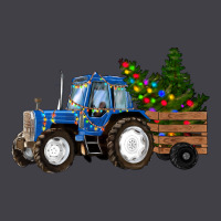 Blue Christmas Tractor Heavyweight Hoodie | Teevron