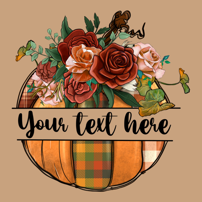Preview Customize Floral Pumpkin Vintage Tee by BundleAndBundleShop | Teevron