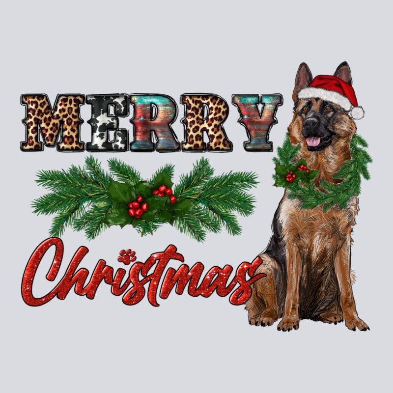 Merry Christmas German Shepherd Zipper Hoodie by RanaPortraitStore | Teevron