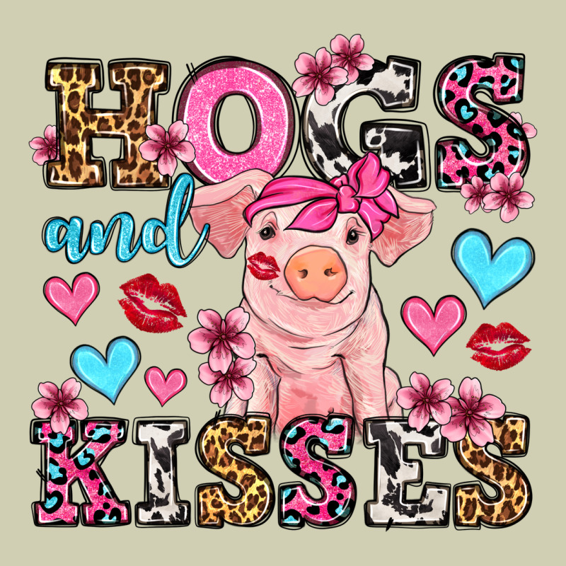 Hogs And Kisses Pig  Olivia Heavy Core Tee by OliviaCreatesArt | Teevron