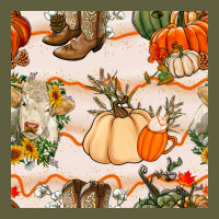 Fall Heifer Seamless Pattern Vintage Tee | Teevron