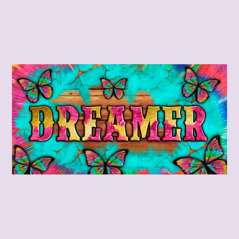 Dreamer With Butterfly And Tie Dye  Licance  Plate Premium Hoodie by Artiststas | Teevron