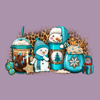 Winter Snowman Coffee Cups Heavyweight Hoodie | Teevron