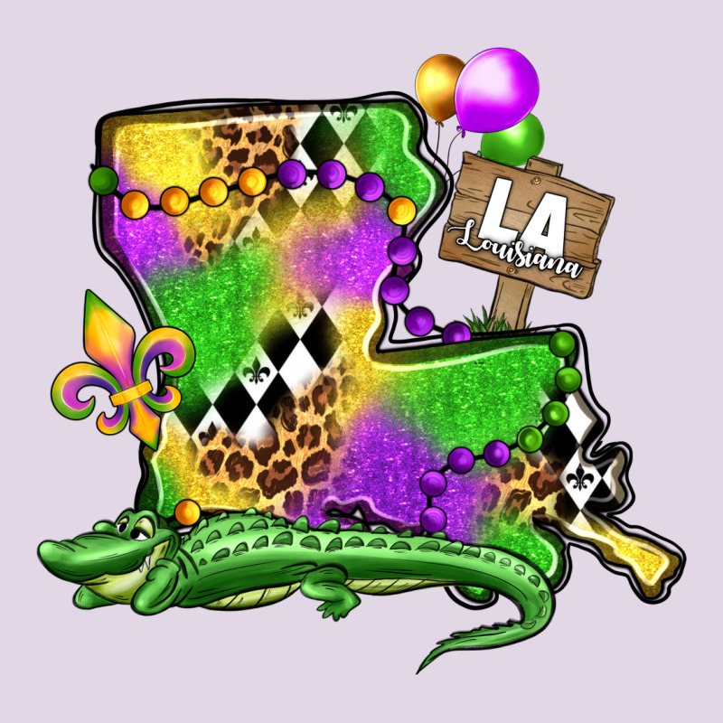 Louisiana Map Alligator Mardi Gras Olivia Classic Tee by OliviaCreatesArt | Teevron