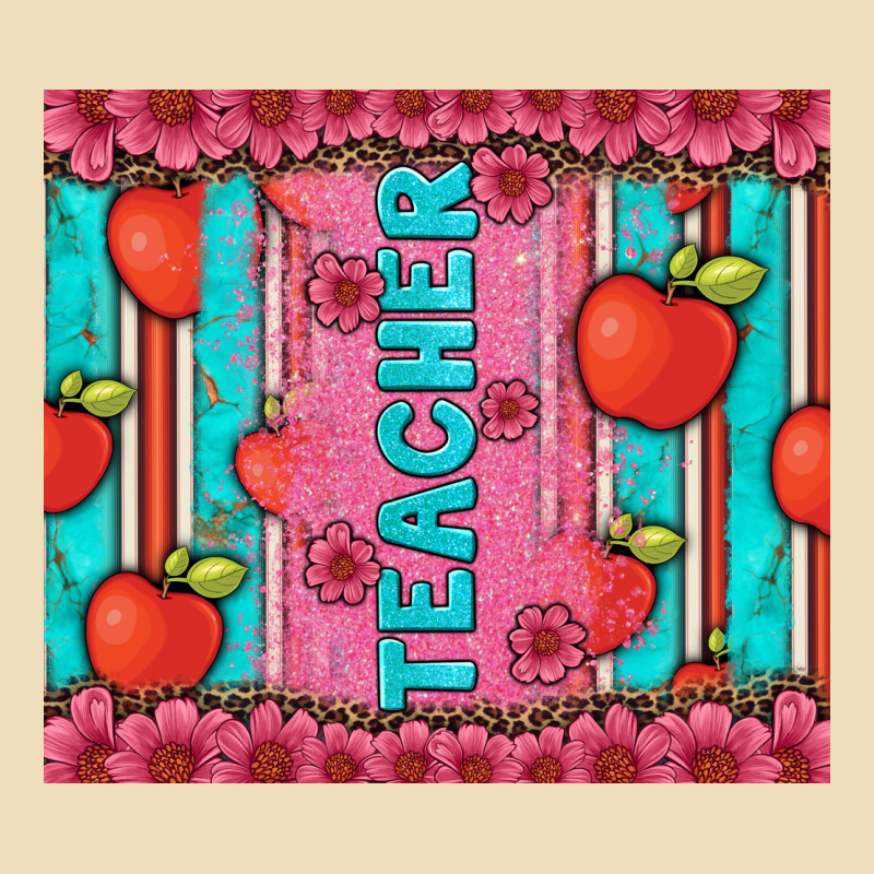 Teacher With  Flower Glitter And Serape Leopard Premium Hoodie by Artiststas | Teevron