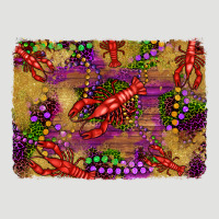 Mardi Gras Crawfısh Leopard Wood And Glitter Background Classic Tee | Teevron