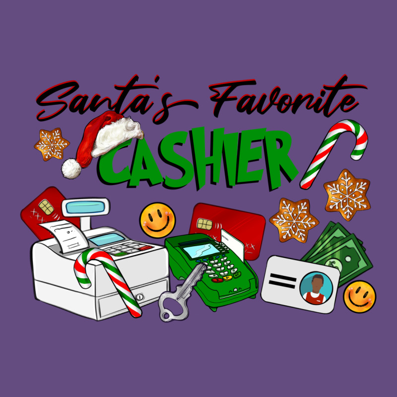 Santa's Favorite Cashier Vintage Hoodie by LillyAllenDesigns | Teevron