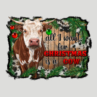 All I Want For Christmas Is A Cow Cowhide Zipper Hoodie | Teevron