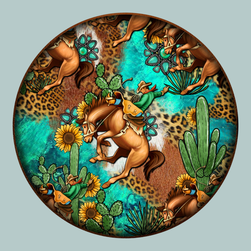 Western Pattern Circle Heavy Core Tee by Jasminsmagicworld | Teevron