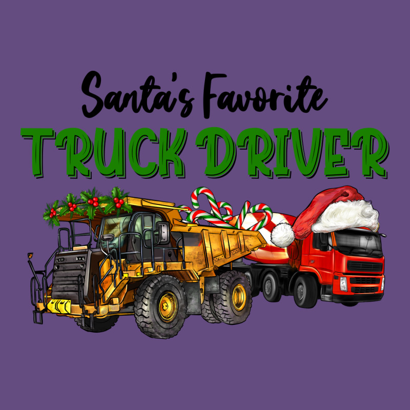 Santa's Favorite Truck Driver Vintage Hoodie by LillyAllenDesigns | Teevron
