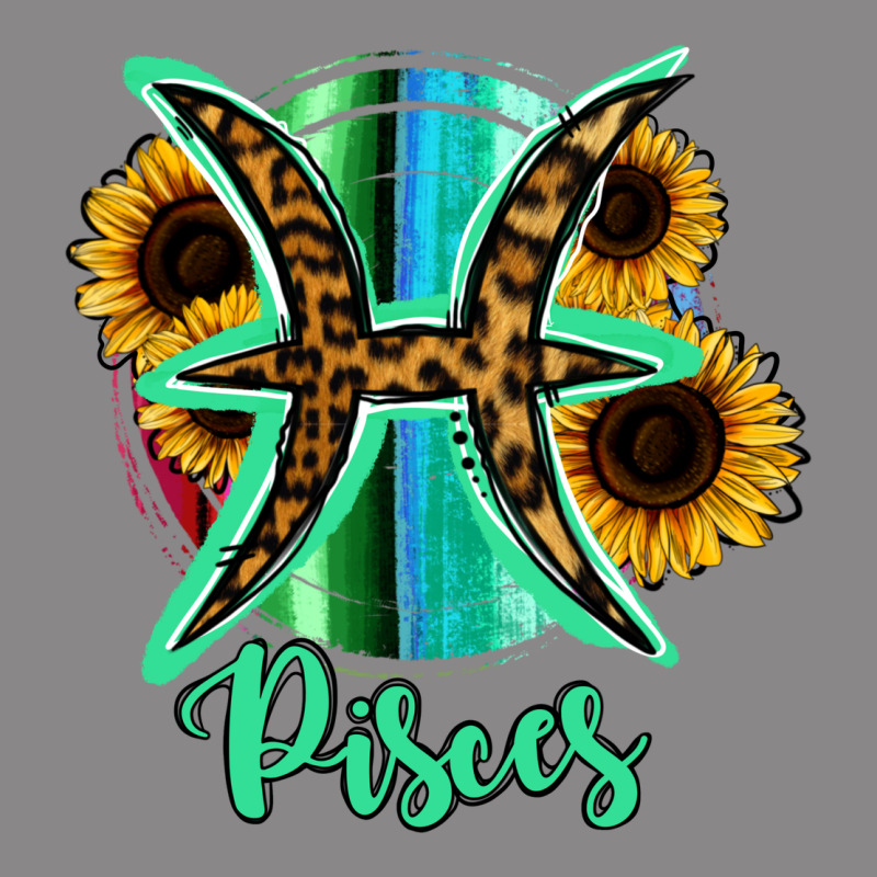 Pisces Zodiac Sign Sunflower Leopard Serape Vintage Tee by RanaPortraitStore | Teevron