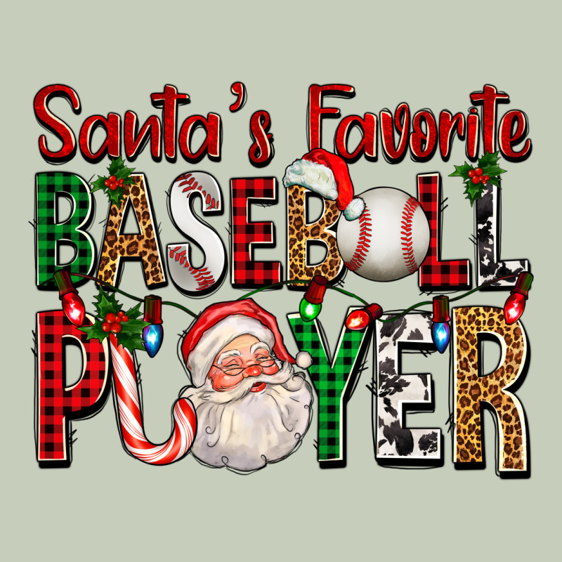 Santa's Favorite Baseball Player For Christmas Ladies Tee by FaDigitalArtStudio | Teevron