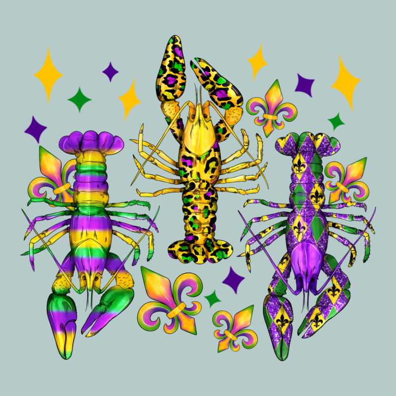 Mardi Gras Craw Fish Olivia Heavy Core Tee by OliviaCreatesArt | Teevron