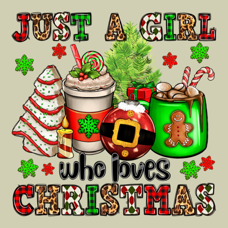 Just A Girl Who Loves Christmas Heavy Core Tee by OliviaCreatesArt | Teevron