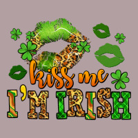 Kiss Me Im Irish St Patricks Lip Stain Vintage Hoodie | Teevron