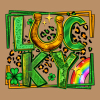 Lucky Horseshoe St Patricks Day Leopard Frame Vintage Hoodie | Teevron