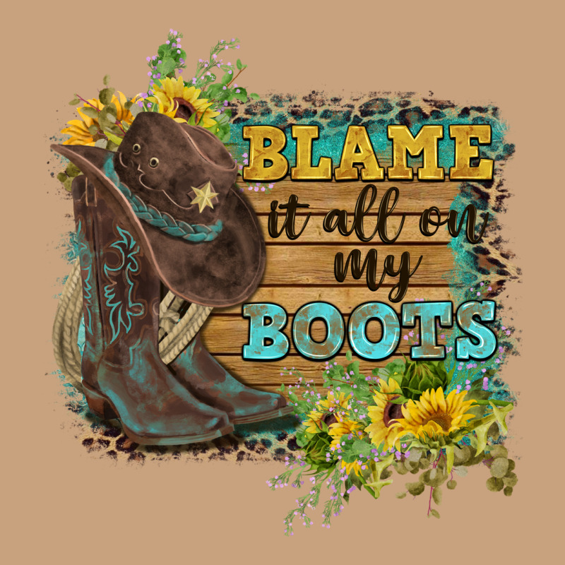 Blame It All On My Boots Vintage Tee by FaDigitalArtStudio | Teevron