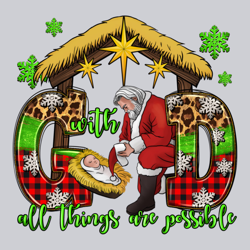 With God All Things Are Possible Santa Baby Jesus Heavyweight Sweatshirt by Jasminsmagicworld | Teevron