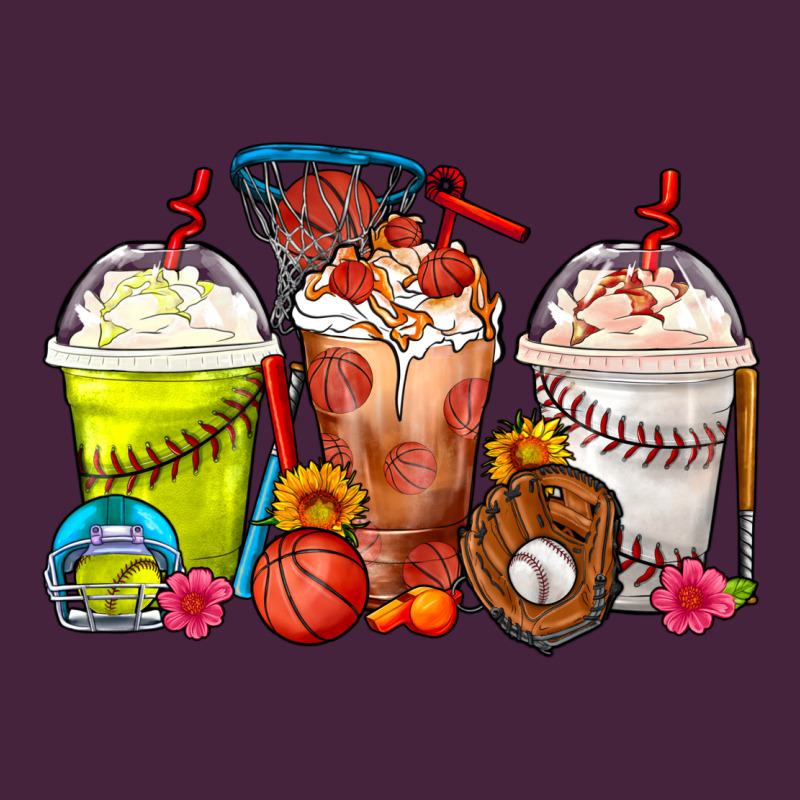Softball Basketball Baseball Sports Coffee Cups Premium Tee by FaDigitalArtStudio | Teevron