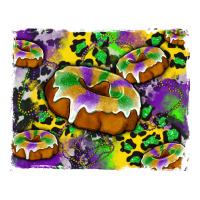mardi gras cake glitterleopard and cowhide background | Teevron