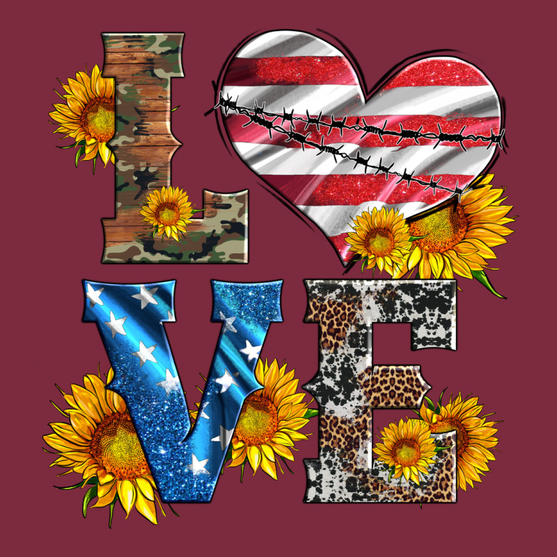 Love With Sunflowers And Usa Flag Premium Hoodie by Artiststas | Teevron