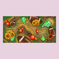 Western Sunflower And American Football License  Plate Ladies Tee | Teevron