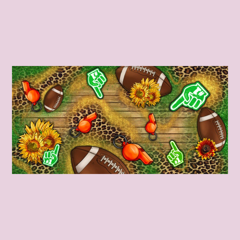 Western Sunflower And American Football License  Plate Ladies Tee by BundleAndBundleShop | Teevron