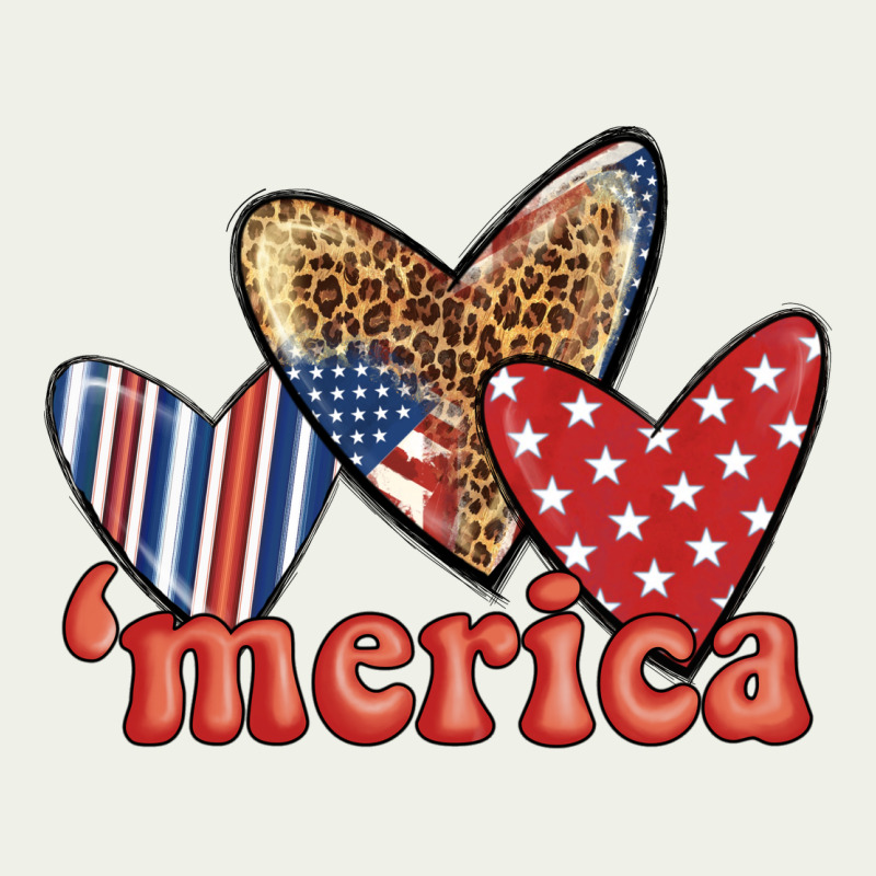 Merica 4th Of July Hearts Urban Heavy Tee by BundleAndBundleShop | Teevron