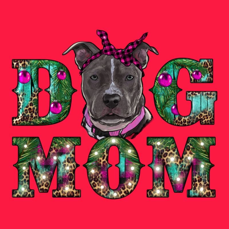 Christmas Dog Mom Pitbull Zipper Hoodie by RanaPortraitStore | Teevron