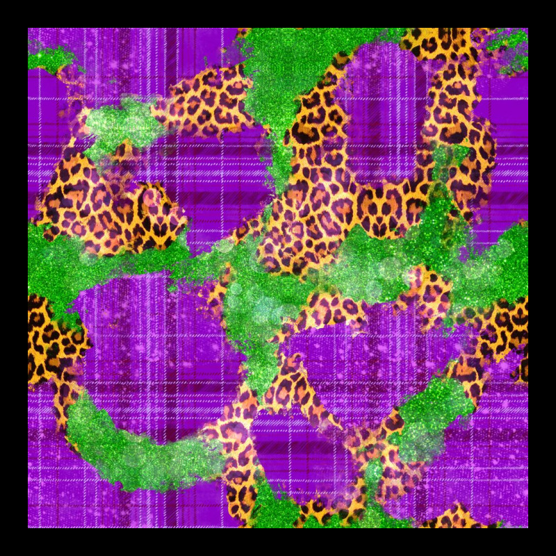 Mardi Gras Leopard Seamless Pattern Premium Tee by FaDigitalArtStudio | Teevron