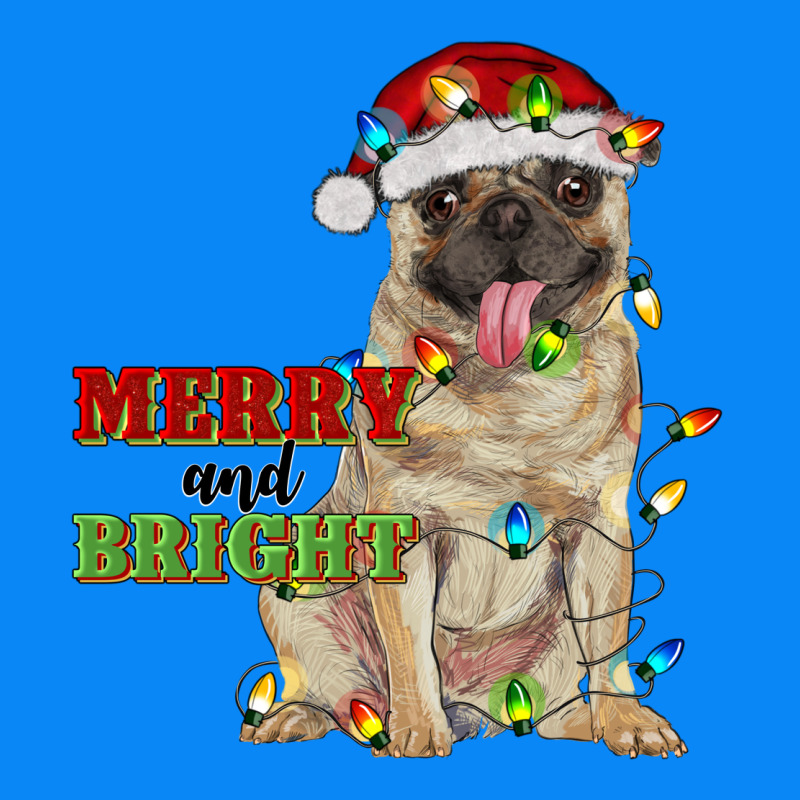 Merry And Bright Pug Zipper Hoodie by RanaPortraitStore | Teevron