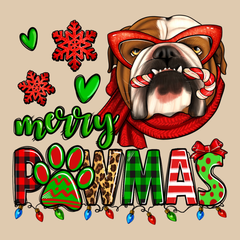 Merry Pawmas Christmas Bulldog Heavyweight Sweatshirt by Jasminsmagicworld | Teevron