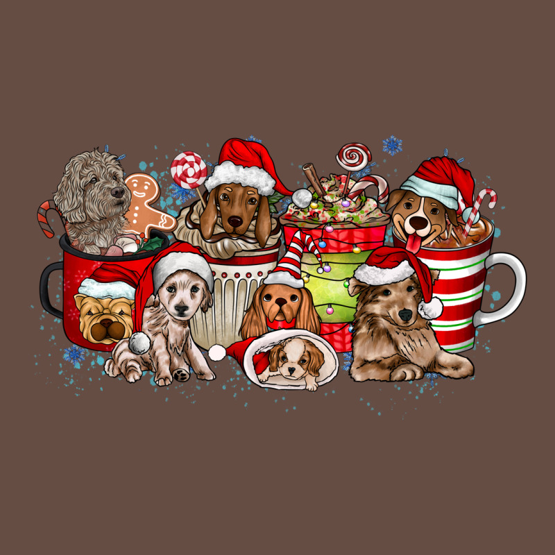 Christmas Dog Coffee Long Sleeve Tee by CowhideDigitalArt | Teevron