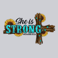 She Is Strong Western Cross Heavyweight Sweatshirt | Teevron