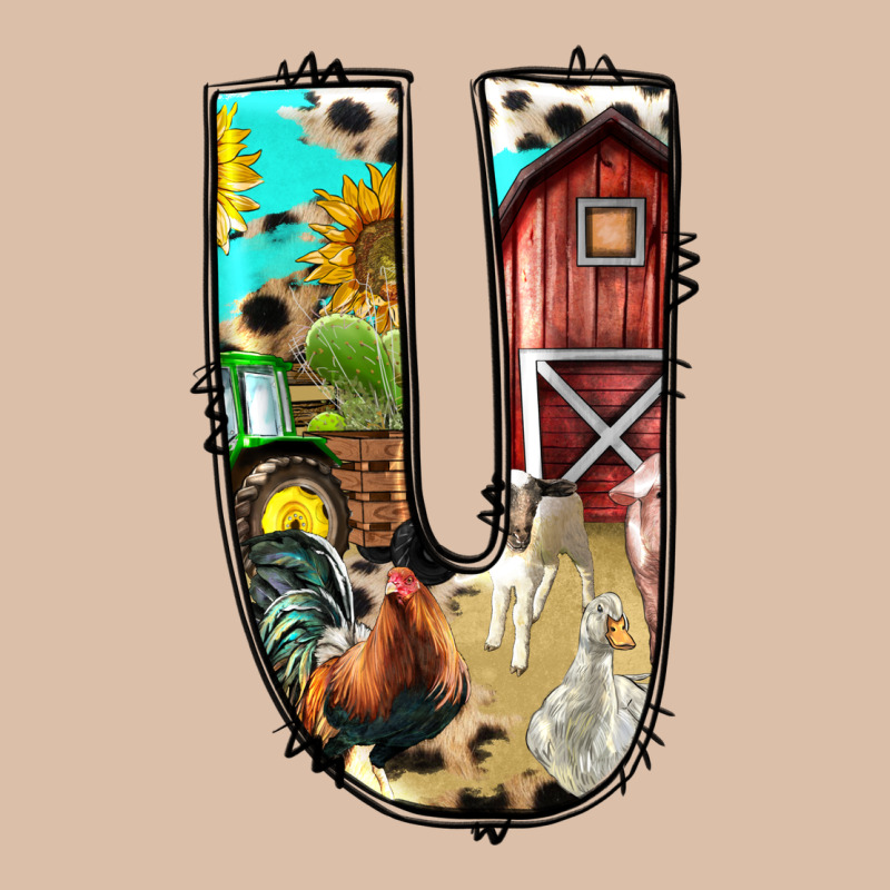 Farm Life Alphabet Lowercase Letters U Urban Heavy Tee by BundleAndBundleShop | Teevron