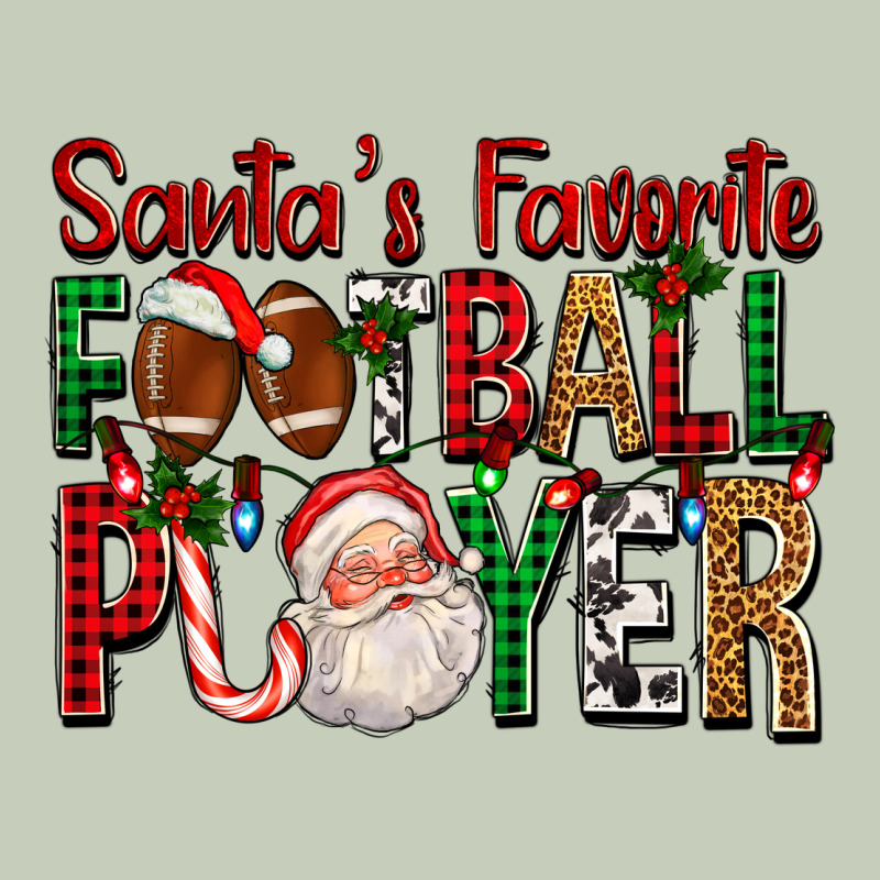 Santa's Favorite Football Player For Christmas Ladies Tee by FaDigitalArtStudio | Teevron