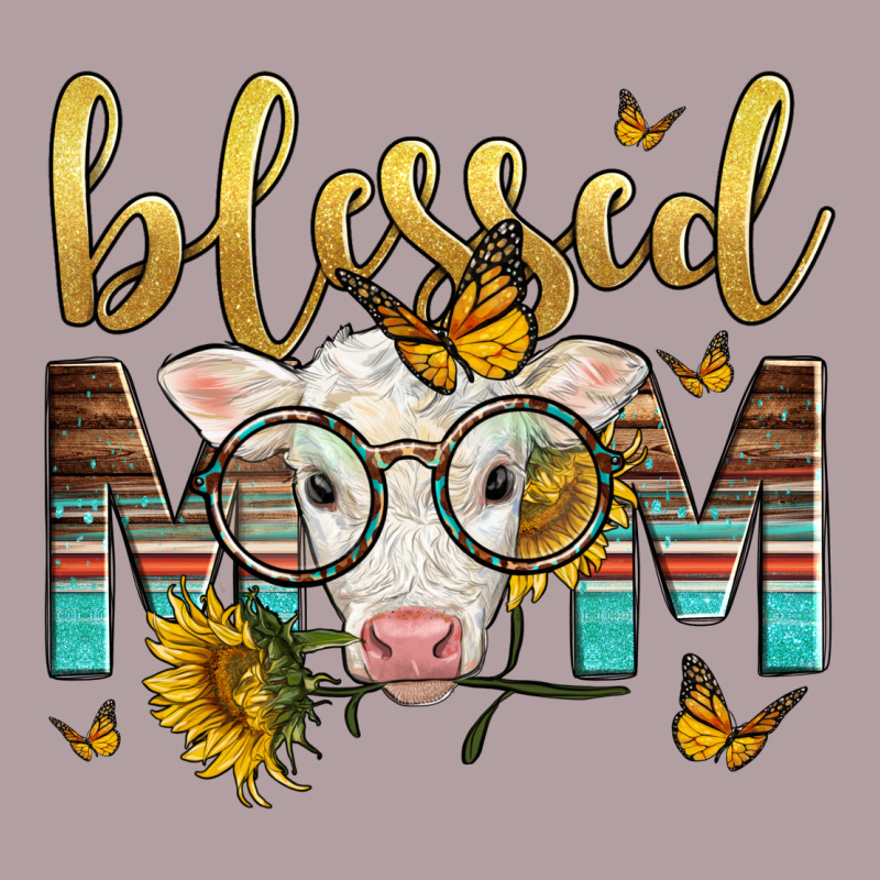 Western Blessed Mom Baby Calf Mother's Day Vintage Hoodie by LillyAllenDesigns | Teevron