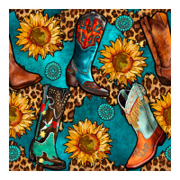 western cowboy boot seamless pattern | Teevron