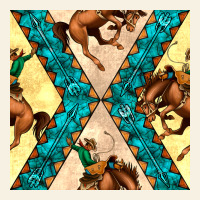 Native American Aztec Seamless Pattern 6 Vintage Tee | Teevron