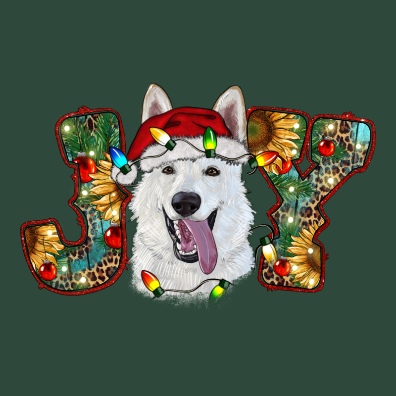 White Shepherd Christmas Joy Zipper Hoodie by RanaPortraitStore | Teevron